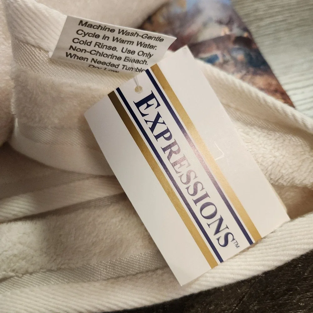 Vintage Towel Set Bath & Hand Woodland White Tail Deer Hunting Lodge Cottagecore